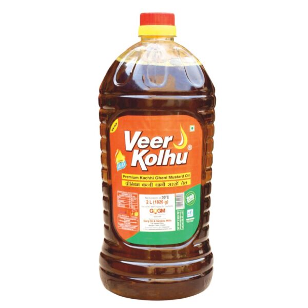 2L Veer Kolhu Premium Kachhi Ghani Mustard Oil